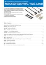XS_F/W/C, Y92E Sensor Connectors M8 and M12