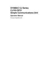 CJ1W-CIF21 Simple Communications Unit