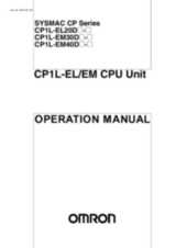 CP1L-EL, CP1L-EM CPU Unit