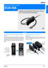 E3X-NA Super Manual Fiber Amplifier