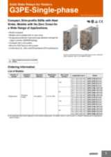 G3PE Single Phase Solid State Relays for Heaters