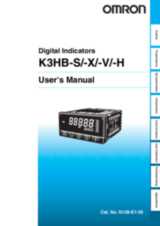  K3HB-S/-X/-V/-H Digital Indicators