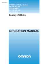 CJ1 Universal Analog Input Units