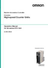 CJ Series High-speed Counter Units for NJ-series