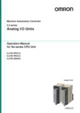 CJ-Series Analog I/O Units for NJ-Series (CJ1W-PDC15, -PH41U, -AD04U)