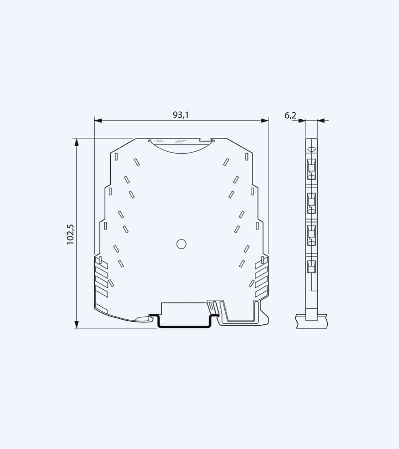 فونیکس کنتاکت مدل MINI MCR-SL-UI-UI-NC یک کاناله با ولتاژ 50 ولت AC/DC - تصویر 2